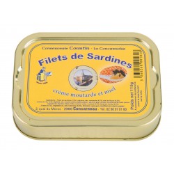 Filets de sardines à la crème de moutarde et au miel 115g