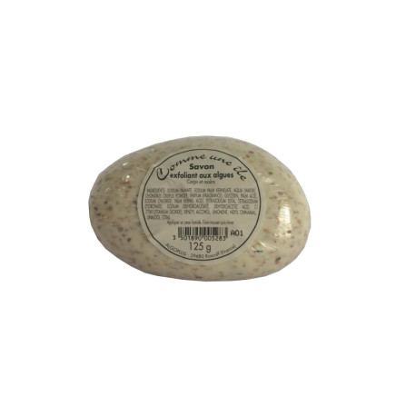Savon exfoliant blanc aux algues 125g