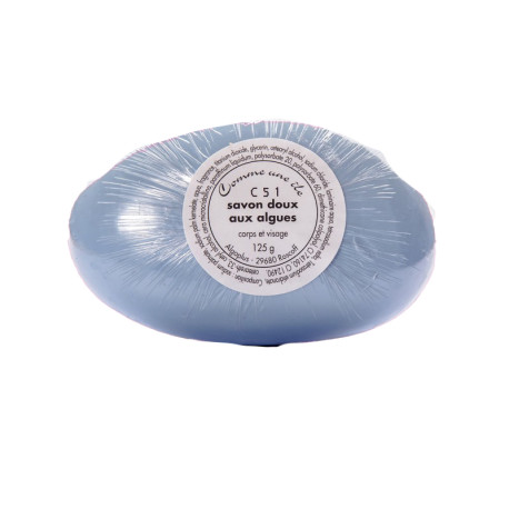 Savon doux bleu aux algues 125g
