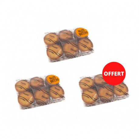 2 sachets 460G palets achetés, le 3 ème OFFERT