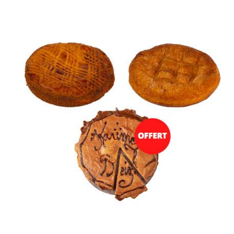1 gâteau breton et 1 kouign amann acheté, 1 karimel offert